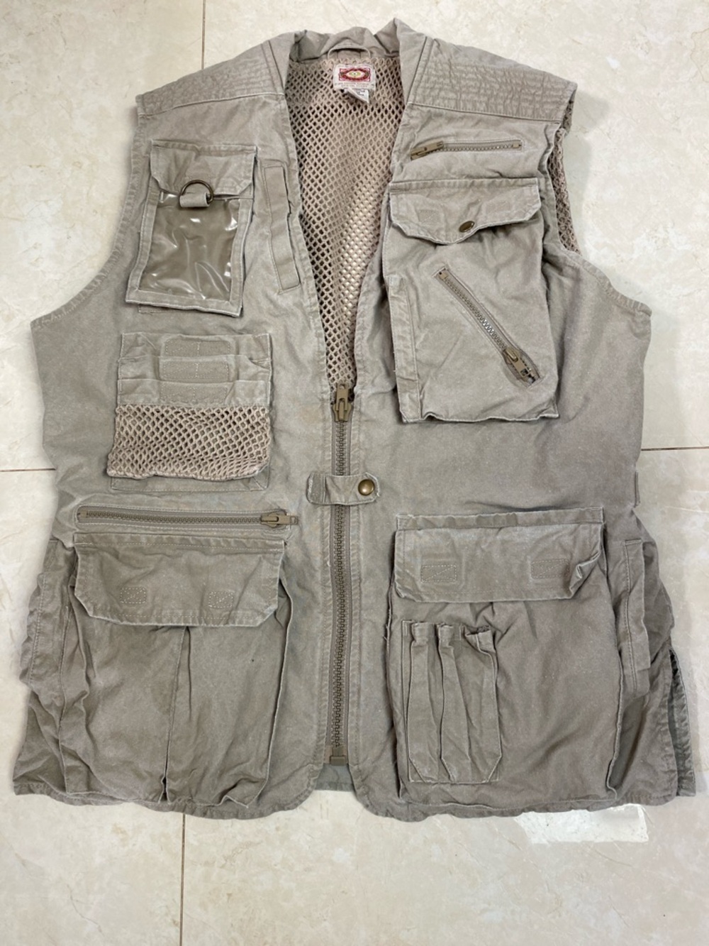 Vtg 80’s Banana Republic Photography Vest Safari Travel Mill Valley Hong Kong M